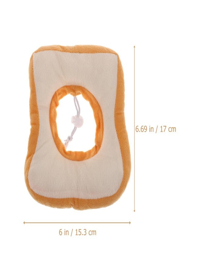 VICASKY Adjustable Cat Collar Soft Toast Cone Recovery Collar Lightweight Scratch Prevention Kitten Neck for Post Surgery and Costume Use 6.7 Inch Yellow - Image 4
